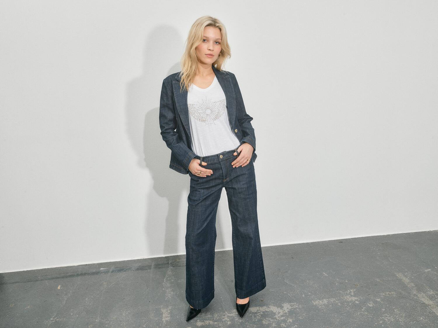 Dara Nippon jeans - mørkeblå